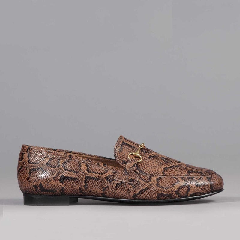 Loafer with Gold Trim in Saddle Froggie Leather Shoes South Africa Froggie Shoes