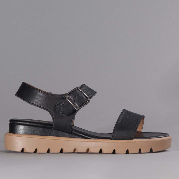 Slingback Sandal in Black - 12508 - Froggie Shoes