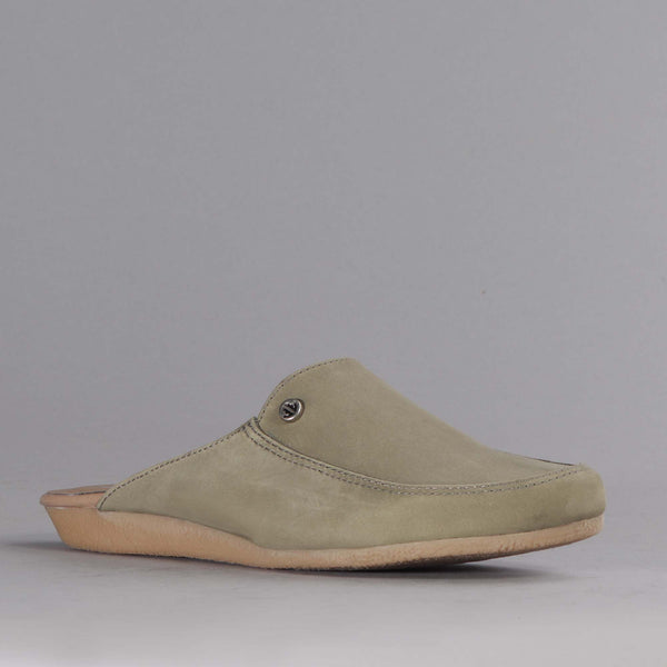 Slip-on Mule in Olive - 12542 - Froggie Shoes