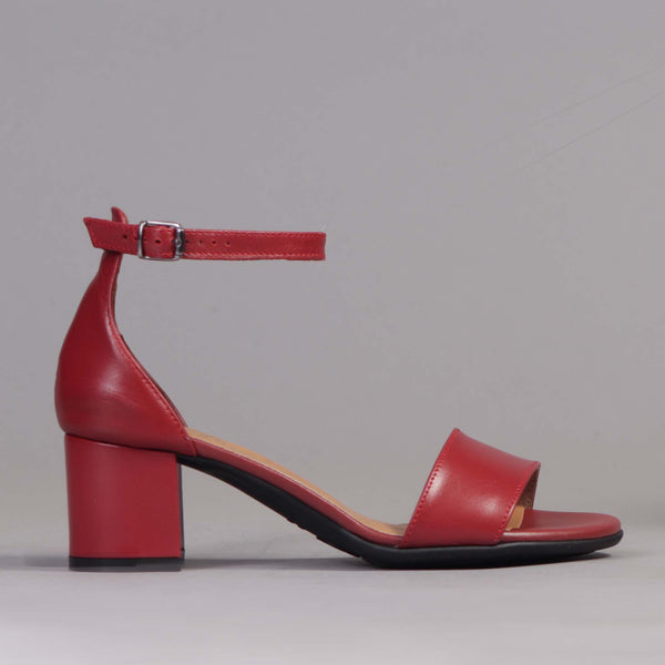 Block Heel Slingback Sandal in Red - 12571 - Froggie Shoes