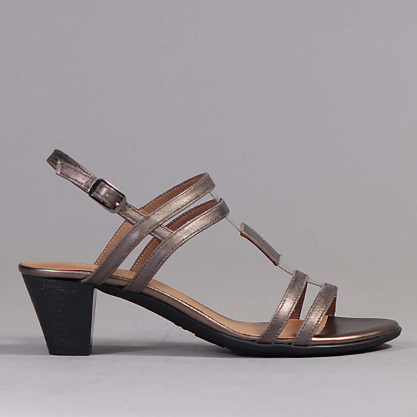 Mid Heel Slingback Sandal in Lead - 12574 - Froggie Shoes