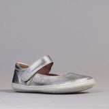 Girls High-Bar Shoes with Removable Footbed in Silver