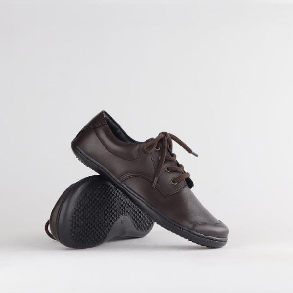 Froggie Shoes Shoes Boys Lace-up School Shoe in Brown Sizes 28-33 - 7823