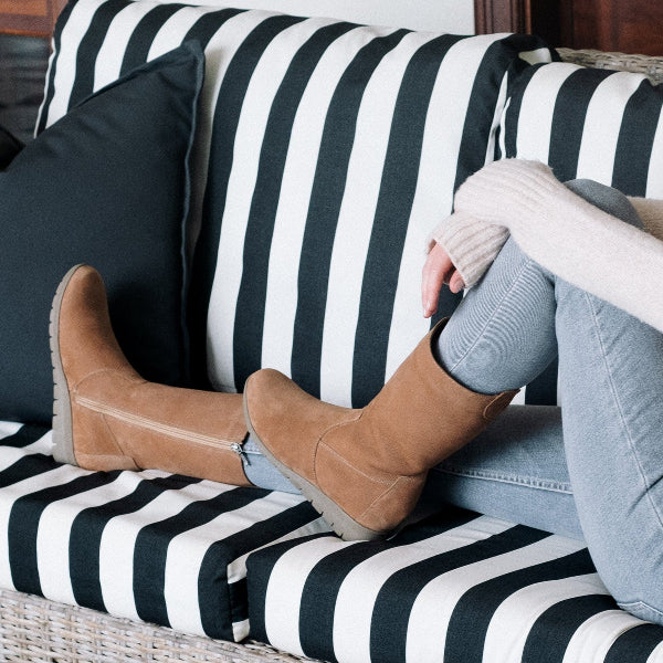 Froggie Shoes Shoes Mid-Calf Boot in Tobacco - 12600