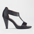 Factory Shop Shoes 3 / Black / 12552 T-Bar High Heel Sandal in Black - 12552