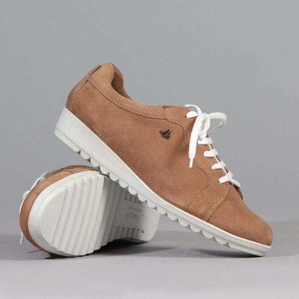 Factory Shop Shoes Lace-up Sneaker in Tan - 12656