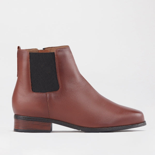 Froggie Shoes Shoes 3 / Chestnut / 12603 Chelsea Ankle Boots in Chestnut - 12603