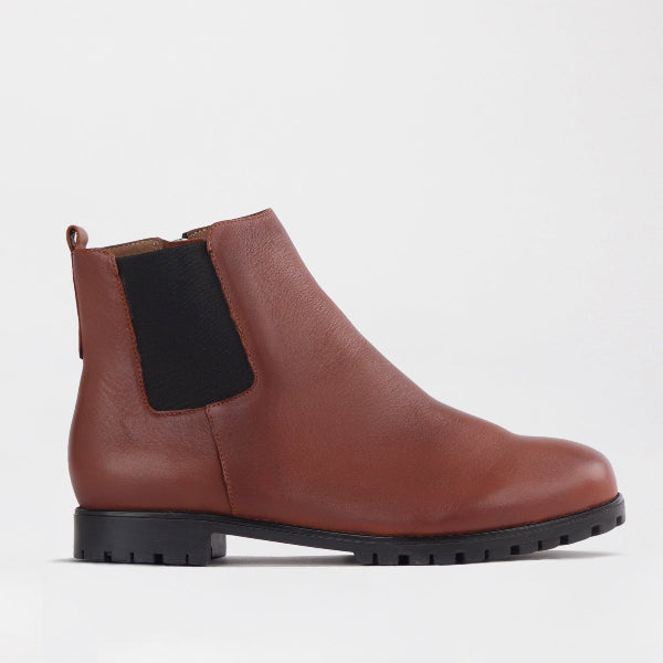 Froggie Shoes Shoes 4 / Chestnut / 12435 Chelsea Ankle Boot in Chestnut - 12435