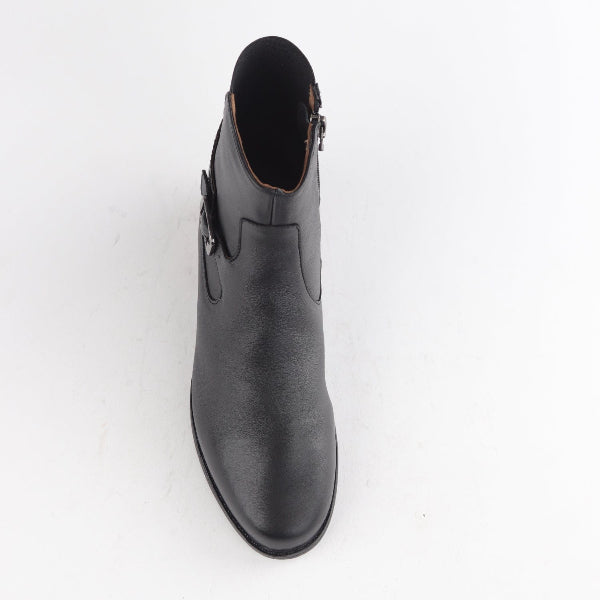 Froggie Shoes Shoes Flat Ankle Boot with Elastic in Black - 12605