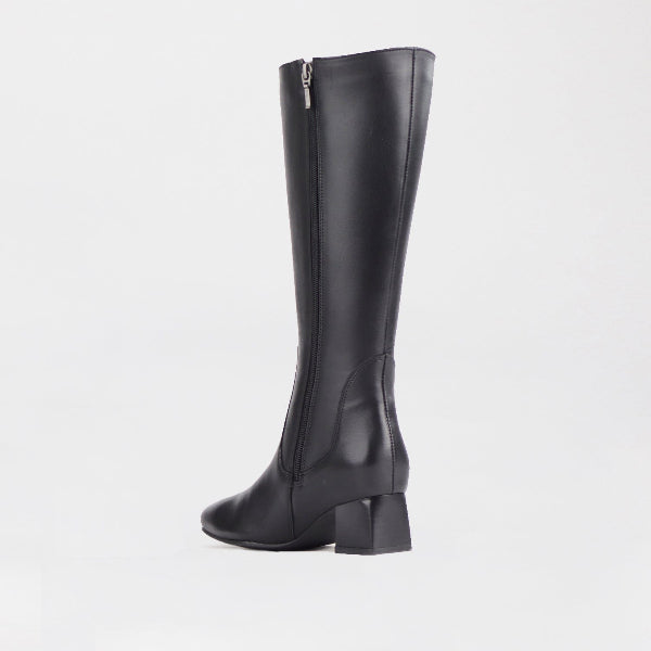 Froggie Shoes Shoes Knee High Block Heel Boot in Black - 12608