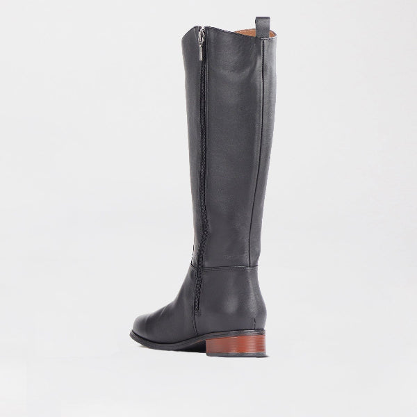 Froggie Shoes Shoes Knee High Flat Boot in Black - 12610