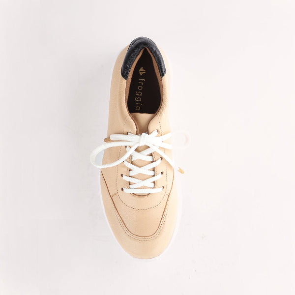 Froggie Shoes Shoes Lace-up Sneaker in Cream Multi - 12594