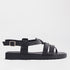 Factory Shop Shoes 3 / Black / 12928 Unlined Slingback Leather Sandal in Black - 12928