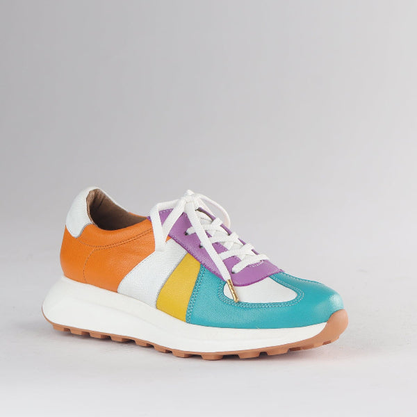 Froggie Shoes Shoes Lace-up Sneaker in Bright Multi -12688