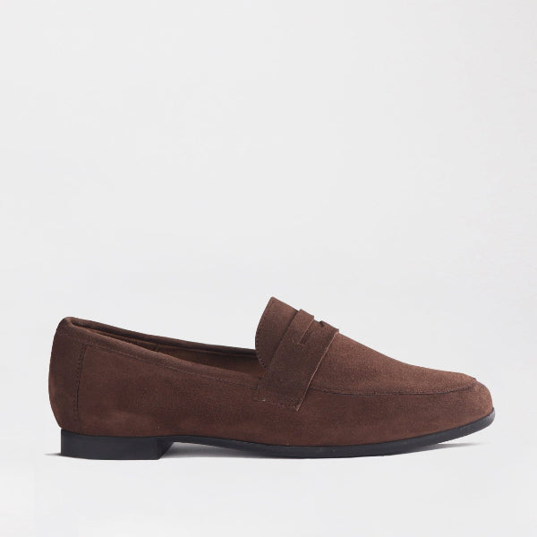 Froggie Brown Suede Penny Loafers – Non-Slip Sole – Froggie Shoes