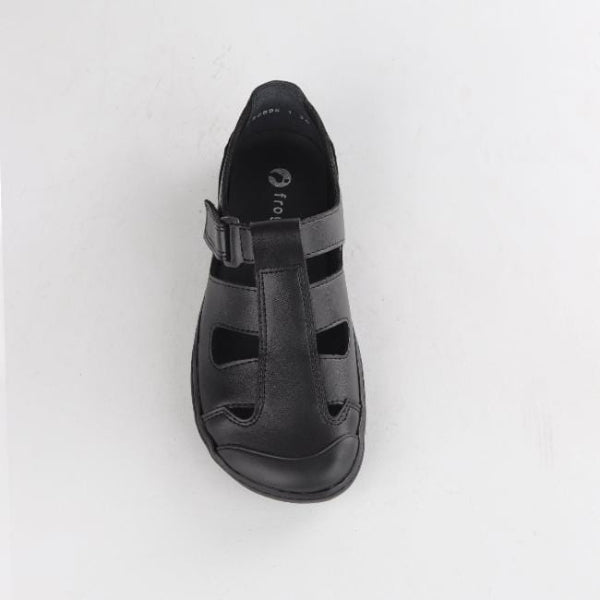 Froggie Shoes Shoes Boys School Sandal  in Black Sizes  28 -33 - 7816