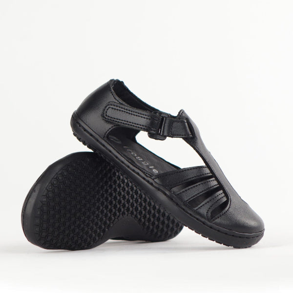 Froggie Shoes Shoes Girls School Sandal in Black Sizes 24 - 27 - 7809
