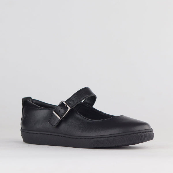 Froggie Shoes Shoes Girls School Shoe with Buckle in Black - 11441
