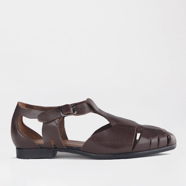 Froggie Shoes Shoes 4 / Brown / 13027 Fisherman Sandal in Brown - 13027