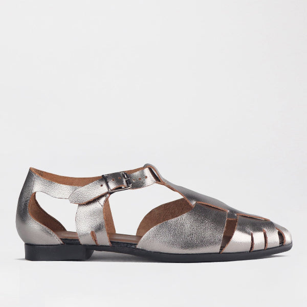 Froggie Shoes Shoes 4 / Pewter / 13027 Fisherman Sandal in Pewter - 13027