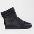 Froggie Shoes Shoes C36 / Black / 12770 Ruched Flat Ankle Boot in Black - 12770