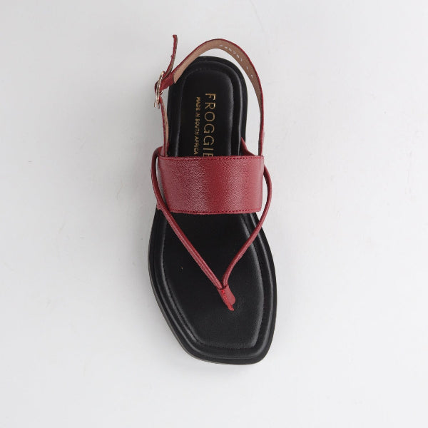 Froggie Shoes Shoes Toe Thong flat sandal in Red - 12868