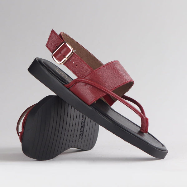 Froggie Shoes Shoes Toe Thong flat sandal in Red - 12868