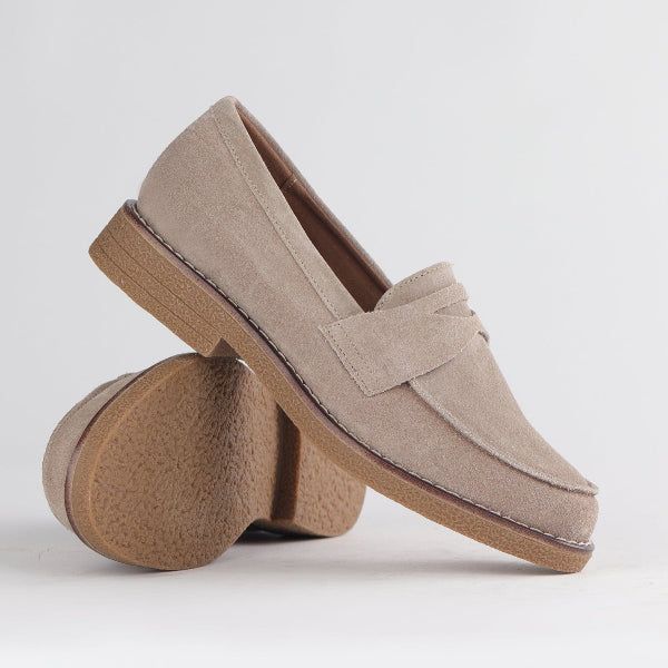 Froggie Shoes Shoes Penny Loafer in Beige - 12778