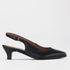 Factory Shop Shoes 3 / Black / 12576 Slingback Kitten Heel in Black - 12576