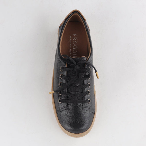 Factory Shop Shoes Lace-up Sneaker in Black - 12854