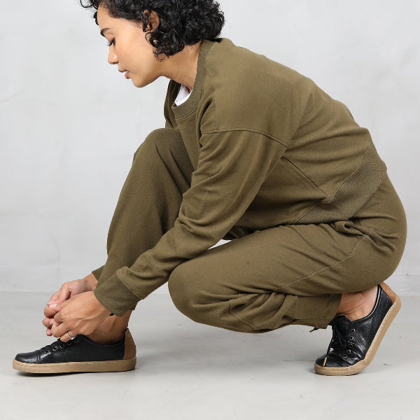 Factory Shop Shoes Lace-up Sneaker in Black - 12854