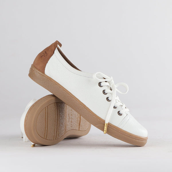 Factory Shop Shoes Lace-up Sneaker in White - 12854
