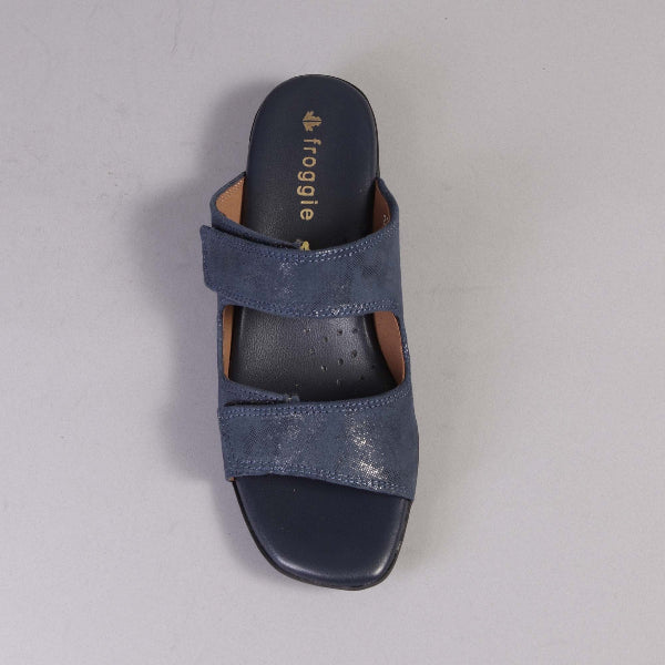 Factory Shop Shoes Mule Sandal in Navy - 12557