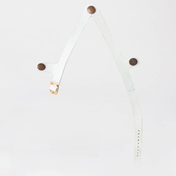 Froggie Shoes Shoes 4 / White / 12892 Sling back buckle in White STRAP ONLY - 12892