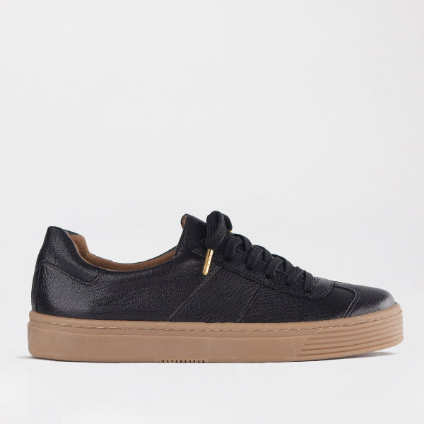 Froggie Shoes Shoes 12795 / Black / 4 Retro Lace-up Sneaker in Black -12795