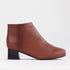 Froggie Shoes Shoes 3 / Chestnut / 12607 Block Heel Ankle Boot in Chestnut - 12607
