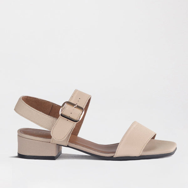 Froggie Shoes Shoes 4 / Ivory / 12408 Block Heel Sandal in Ivory - 12408