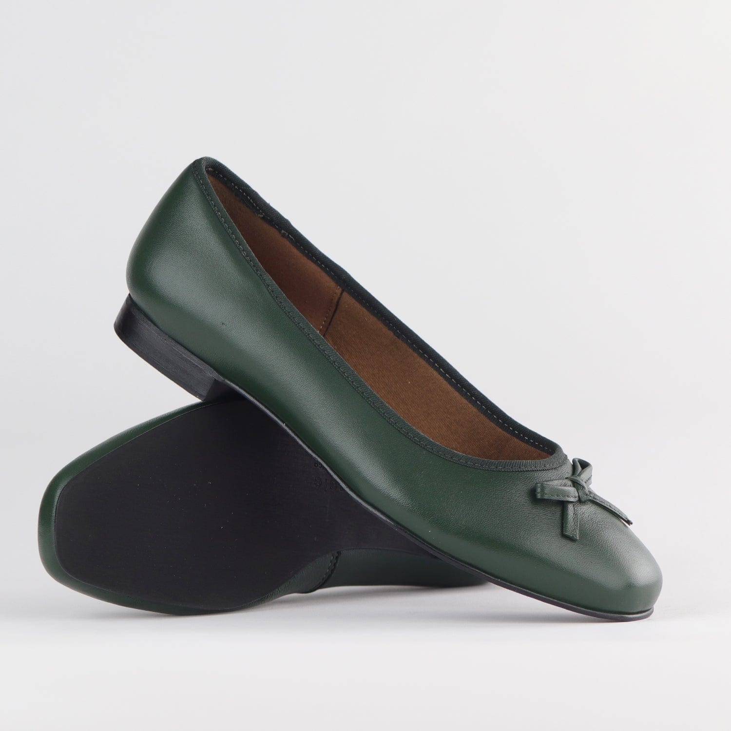 Froggie Shoes Shoes Ballerina Flat Pump with Bow in Pine Multi - 12796