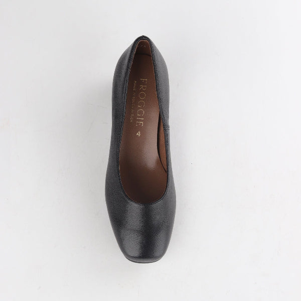 Froggie Shoes Shoes Block Heel Court Shoe in Black - 12476