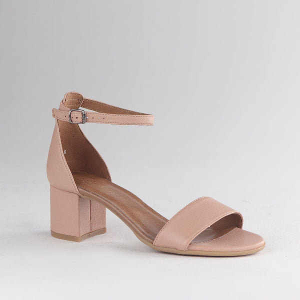 Froggie Shoes Shoes Closed back ankle strap sandal in Blush - 11879