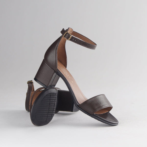 Froggie Shoes Shoes Closed back ankle strap sandal in Brown - 11879