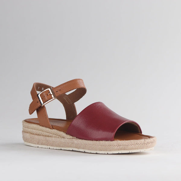Froggie Shoes Shoes Espadrille Wedge Sandal in Red - 12966