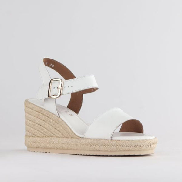 Froggie Shoes Shoes Espadrille Wedge Sandal in White - 12683