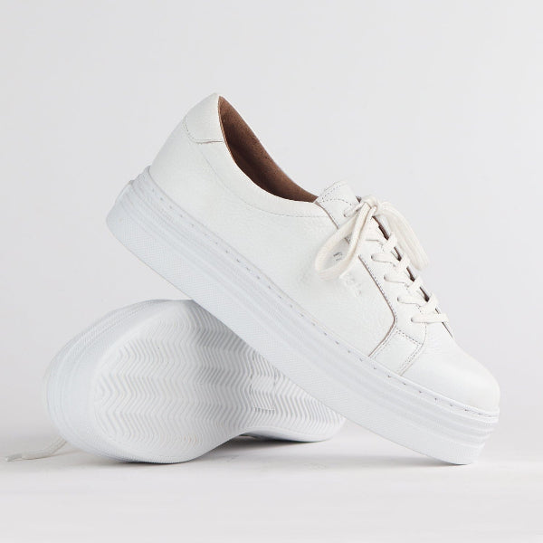Factory Shop Shoes Platform Sneaker in White - 12025