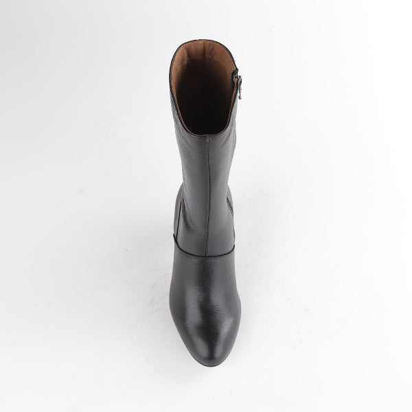 Froggie Shoes Shoes High Heel Mid-calf Boot in Black – 12489