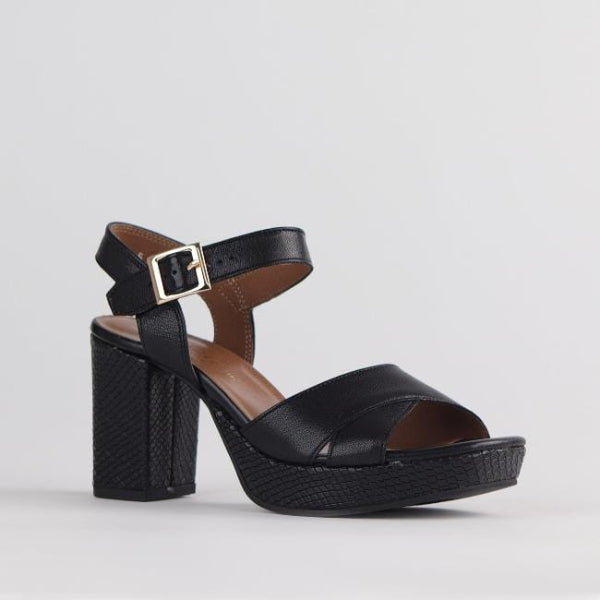 Froggie Shoes Shoes High Heel Platform Sandal in Black - 12676