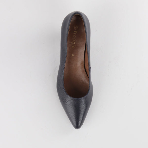 Froggie Shoes Shoes Kitten heel Court shoe in Navy - 10984