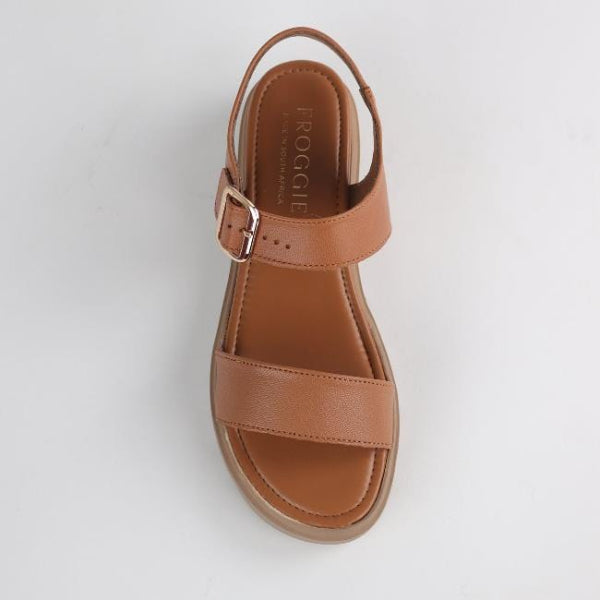 Froggie Shoes Shoes Platform Sandals in Tan - 12508