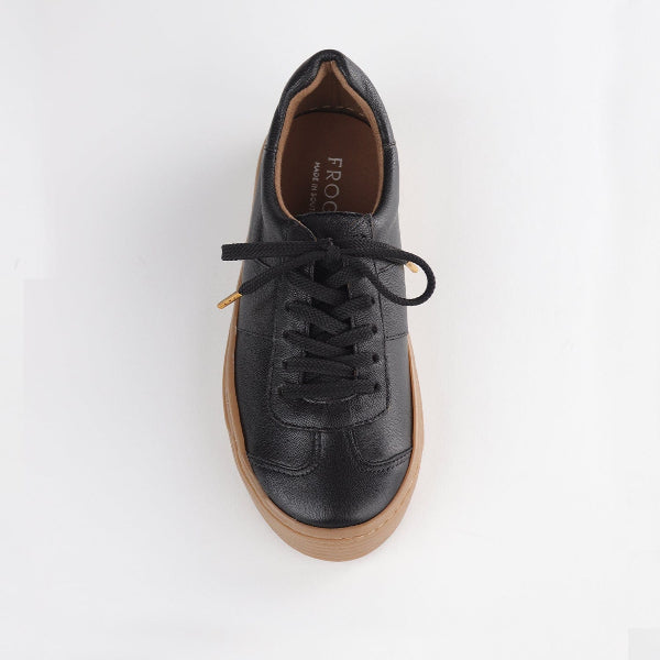 Froggie Shoes Shoes Retro Lace-up Sneaker in Black -12795