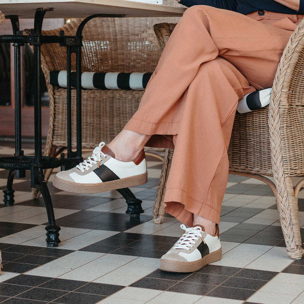 Froggie Shoes Shoes Retro Lace-up Sneaker in Ice Multi -12795